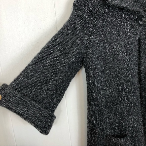 Atmosphere Mohair Blend Collared Single Button Cardigan Sz 8 - Picture 6 of 10